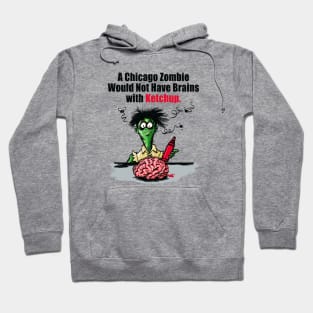 zombie brains cartoon Hoodie